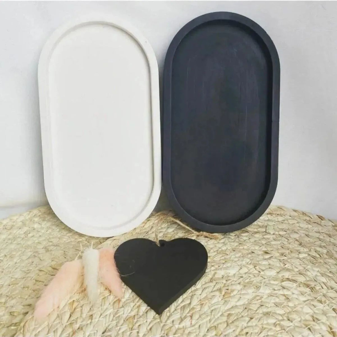 Dekorux - Minimalist Oval Tepsi Seti