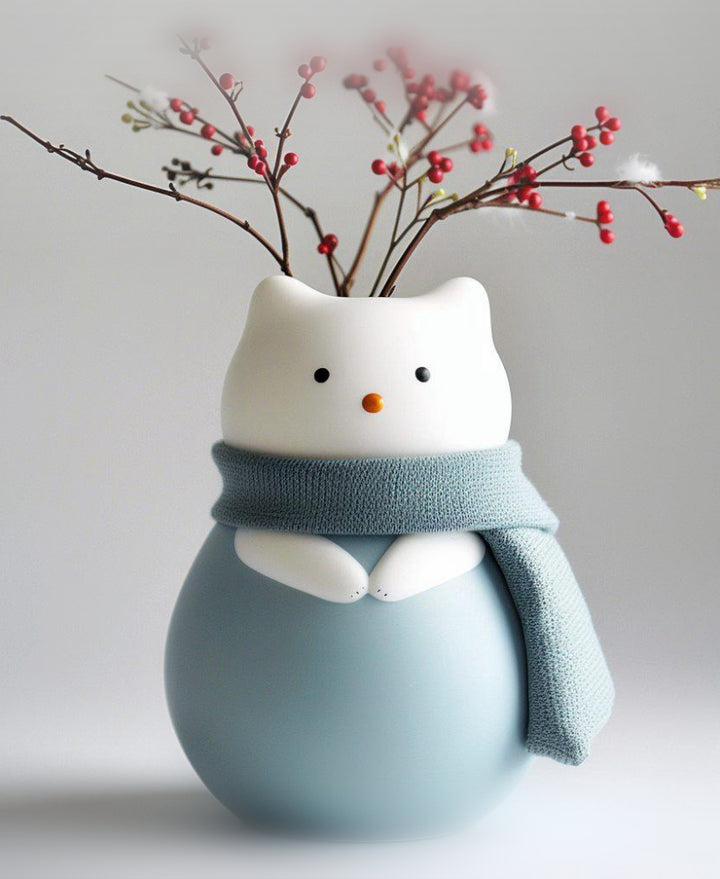 Kış Masalı: Şirin Kedi Vazo 🐱❄️