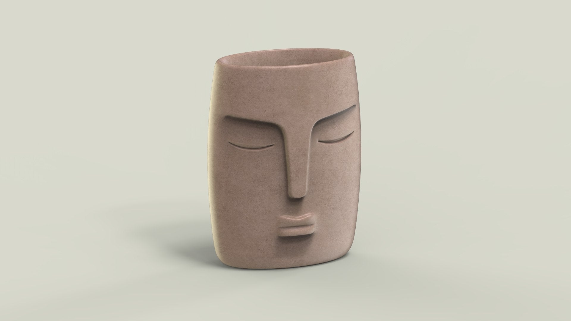 Zen Face - Minimalist Sanatsal Vazo