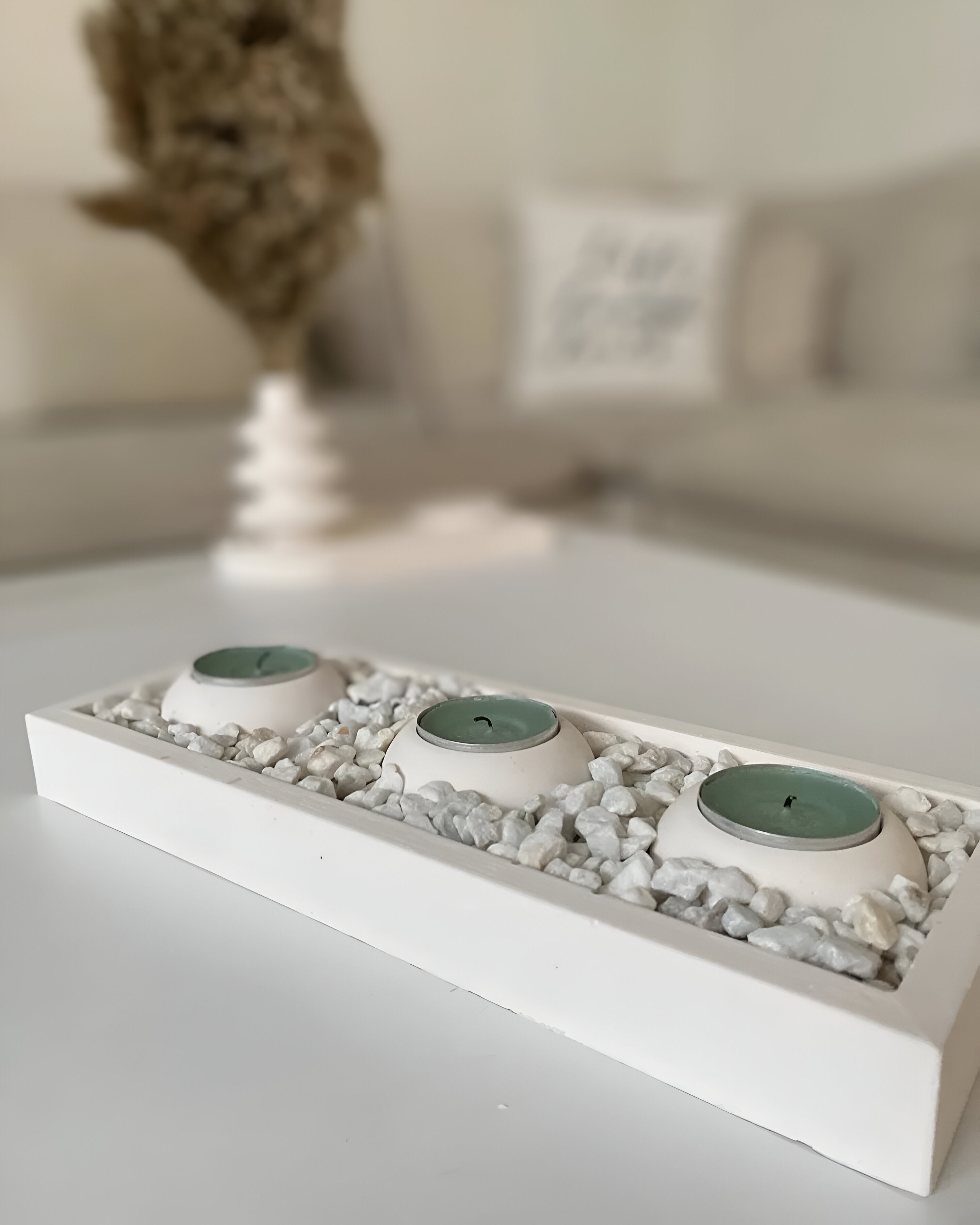 Zen Işıltı Dekoratif Mumluk Seti