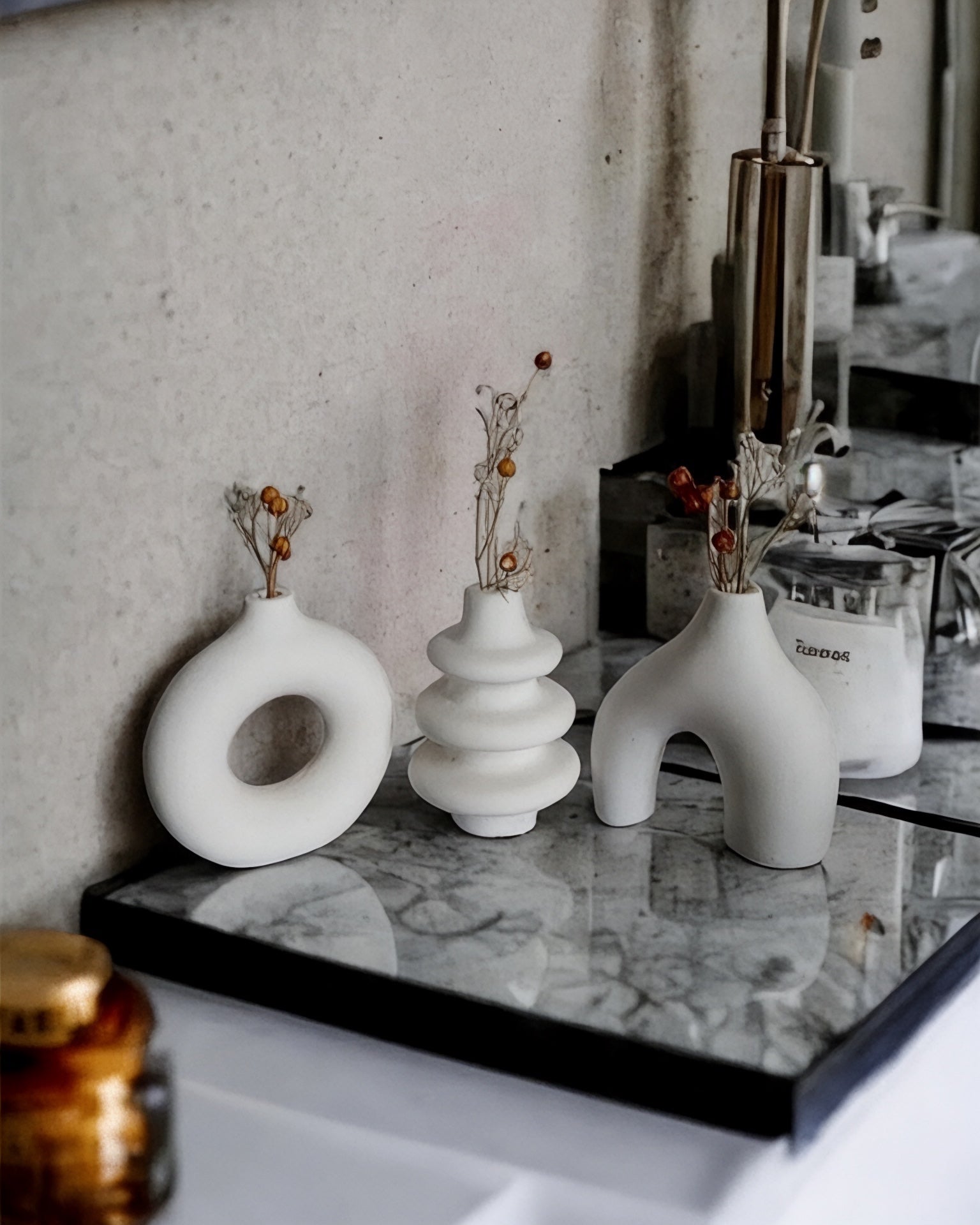 Dekorux - Modern Form Vazo Seti