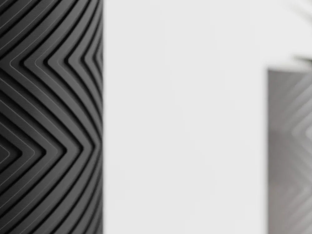 Dekorux - Siyah Geometrik Vazo 🖤✨