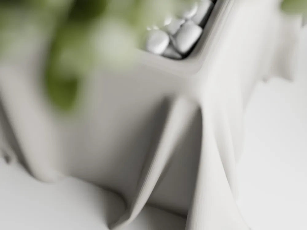 Dekorux - Kumaş Dokulu Saksı Koleksiyonu 🌿🖤