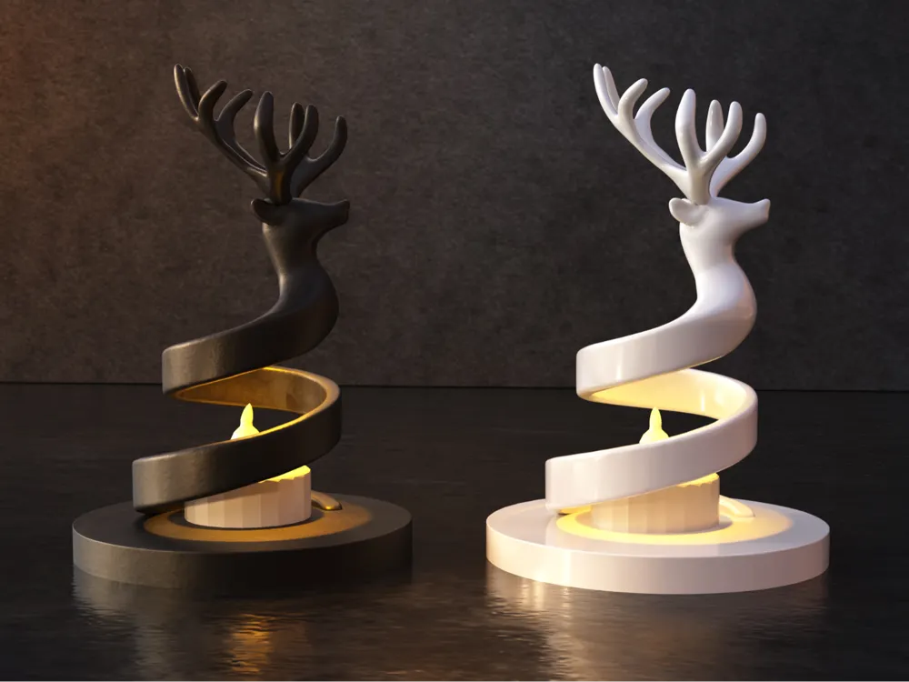 Dekorux - Spiral Stag Candle Holder