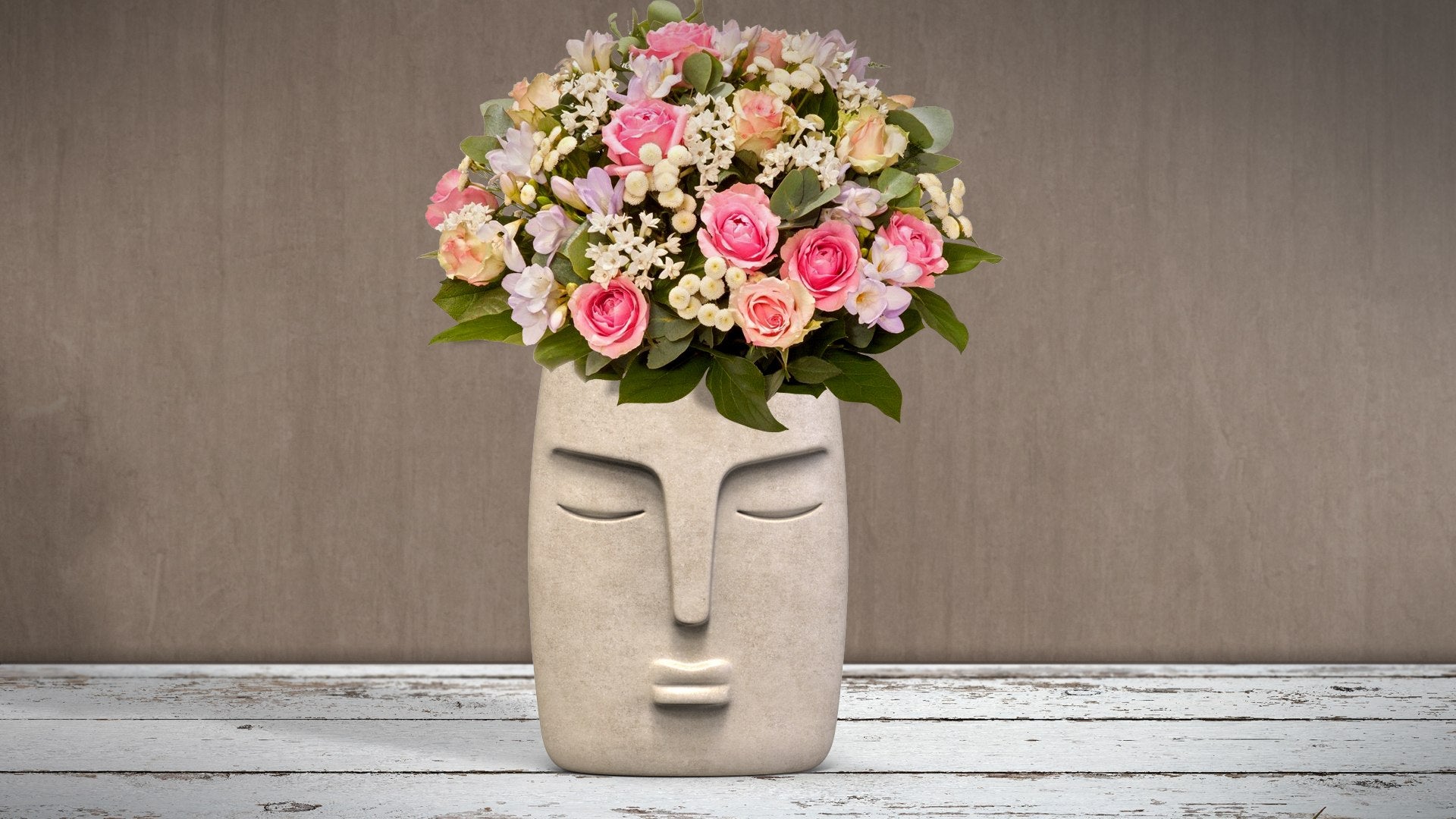 Zen Face - Minimalist Sanatsal Vazo