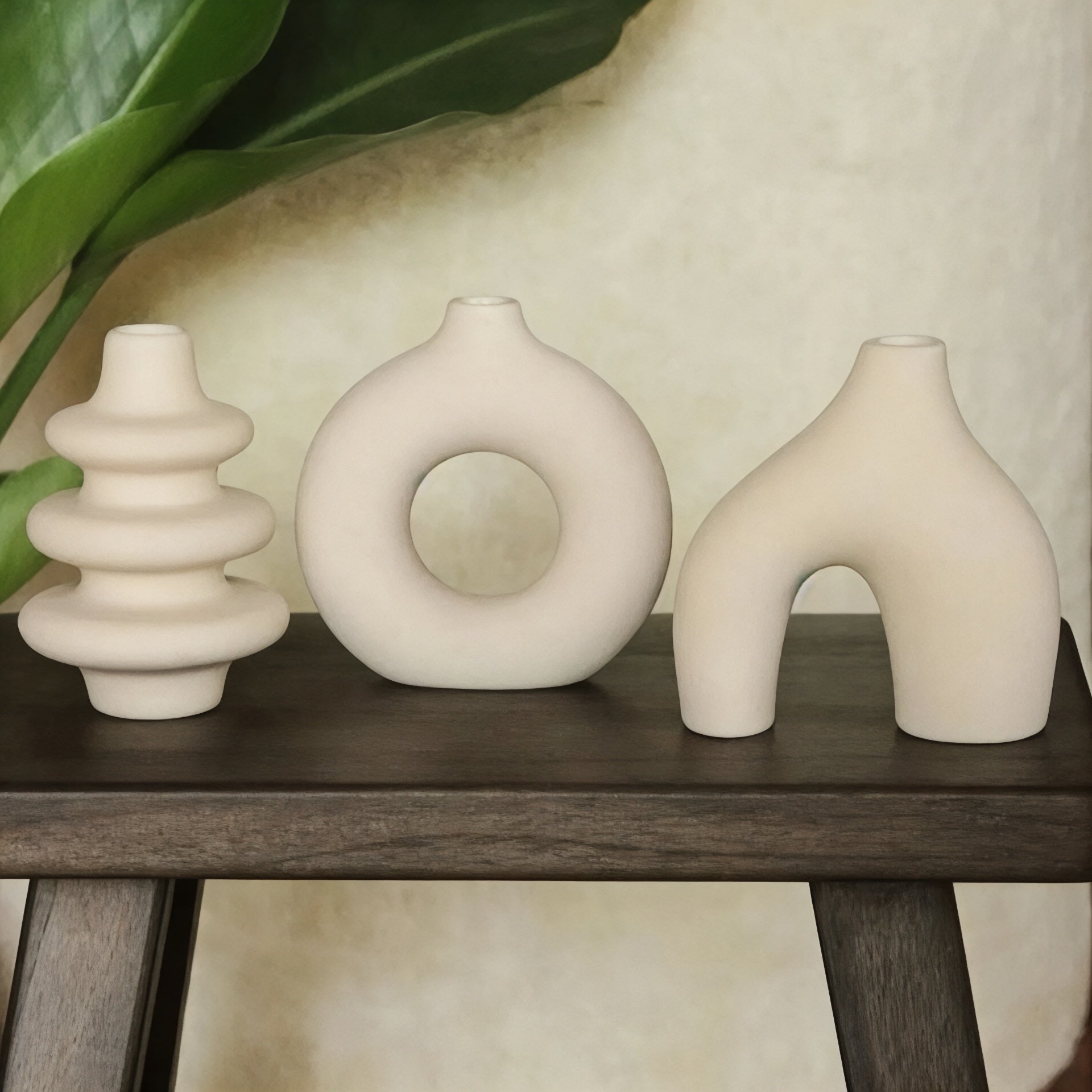 Dekorux - Modern Formlu Vazo Seti