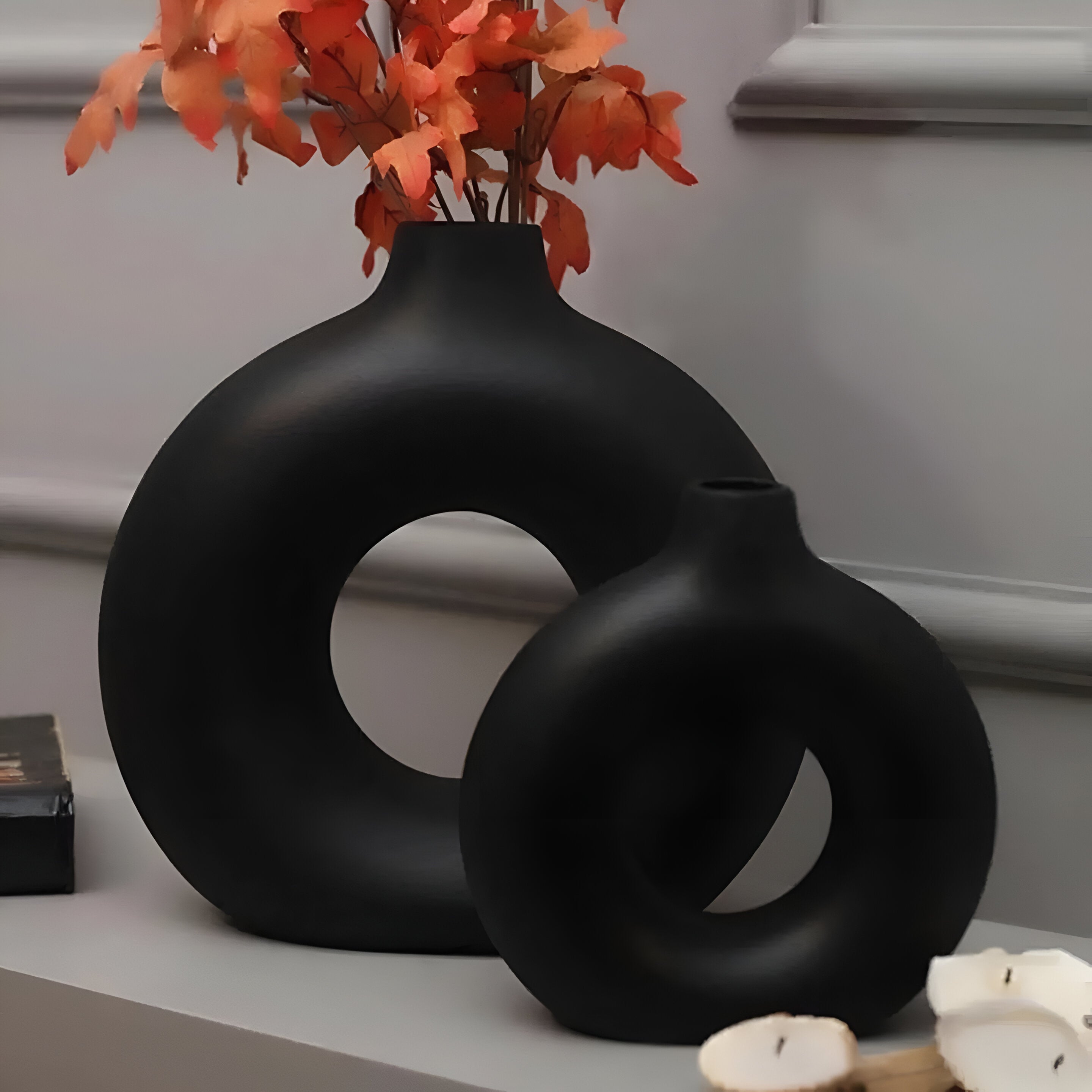 Dekorux - Noir Circle Vase Set