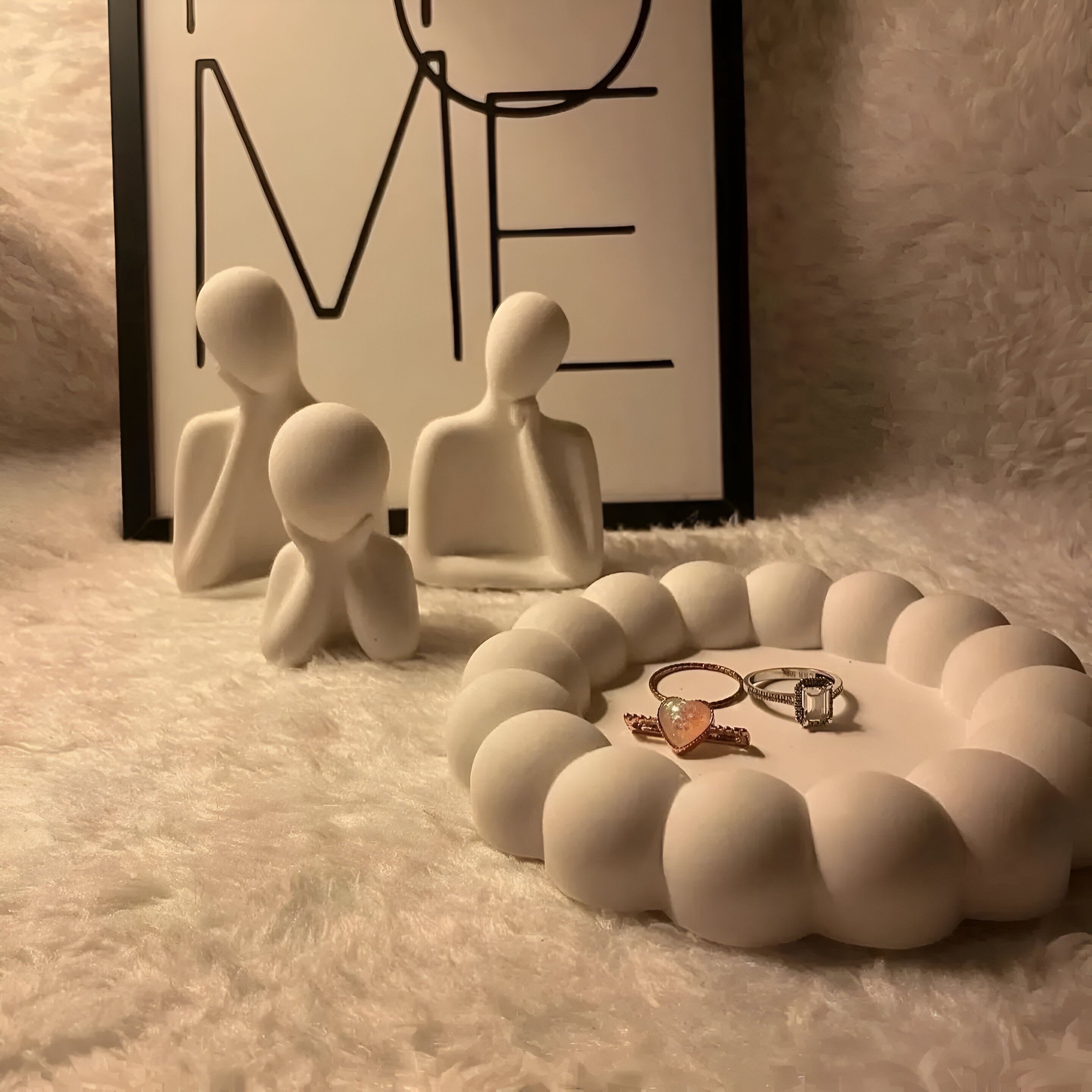 Dekorux - Soft Elegance Takı & Aksesuar Tabağı