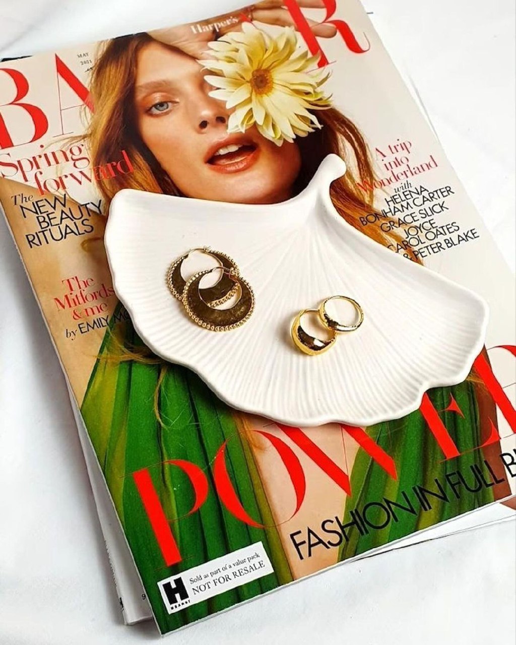 Dekorux - Ginkgo Yaprak Tabak