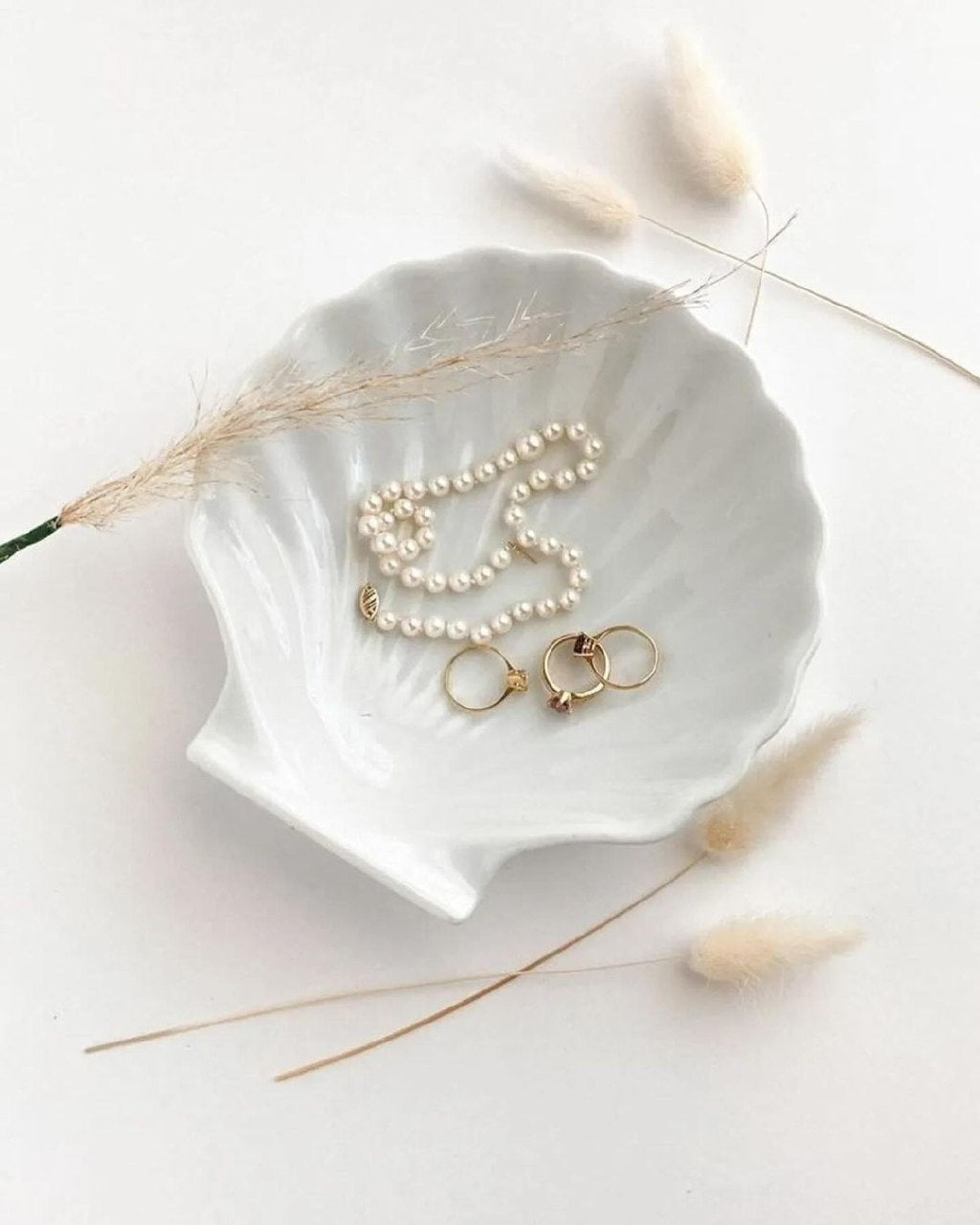 Dekorux - Deniz Kabuğu Şık Takı Tabağı