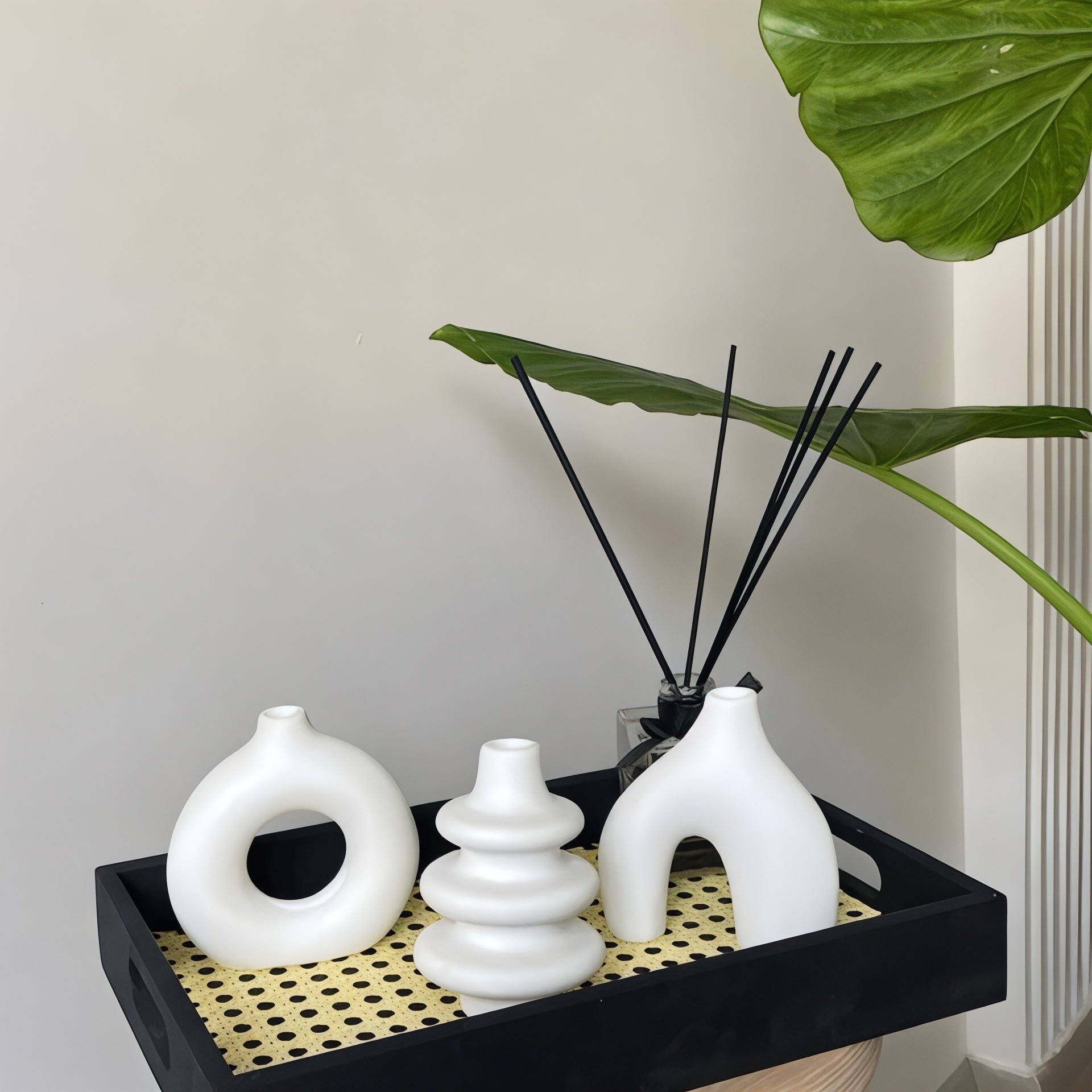 Modern Beyaz Vazo Seti