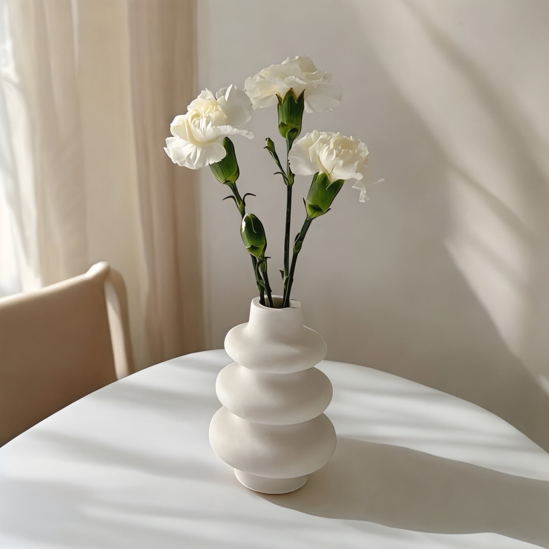 Dekorux – Minimalist Dalgalı Vazo