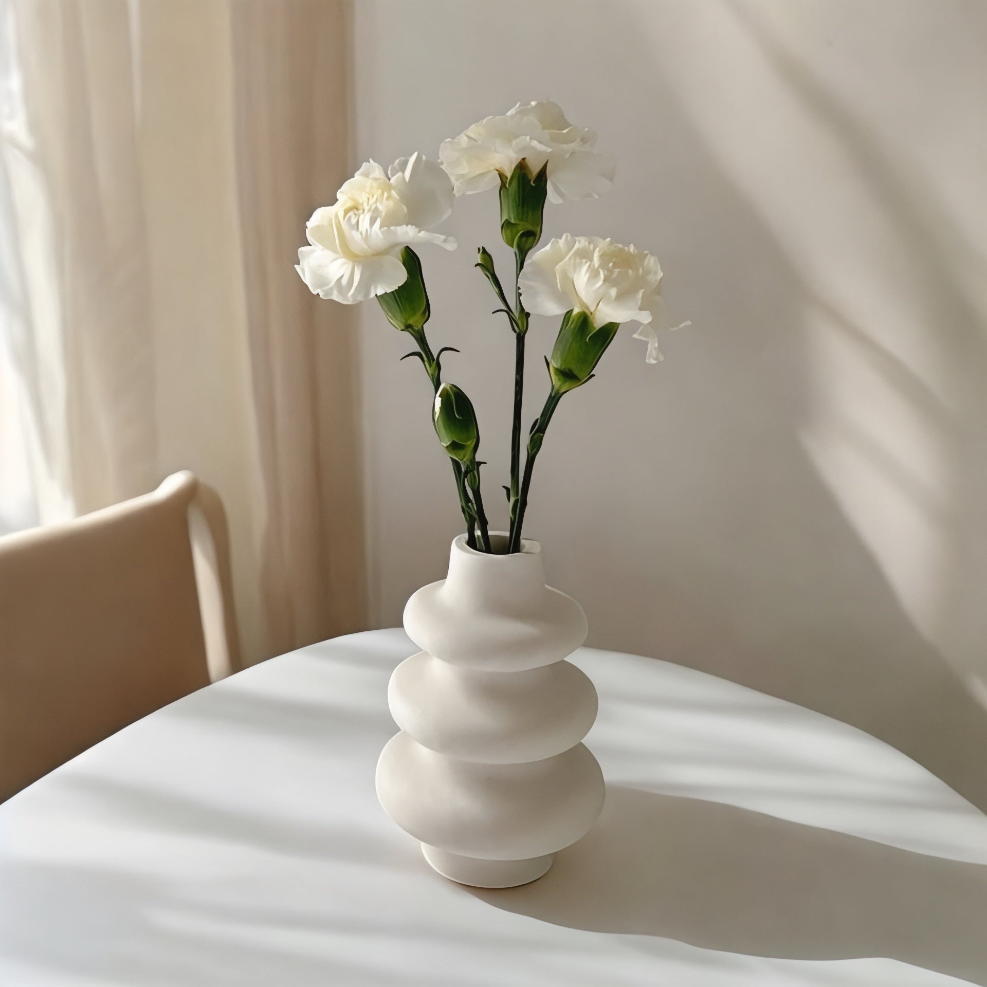 Dekorux – Minimalist Dalgalı Vazo