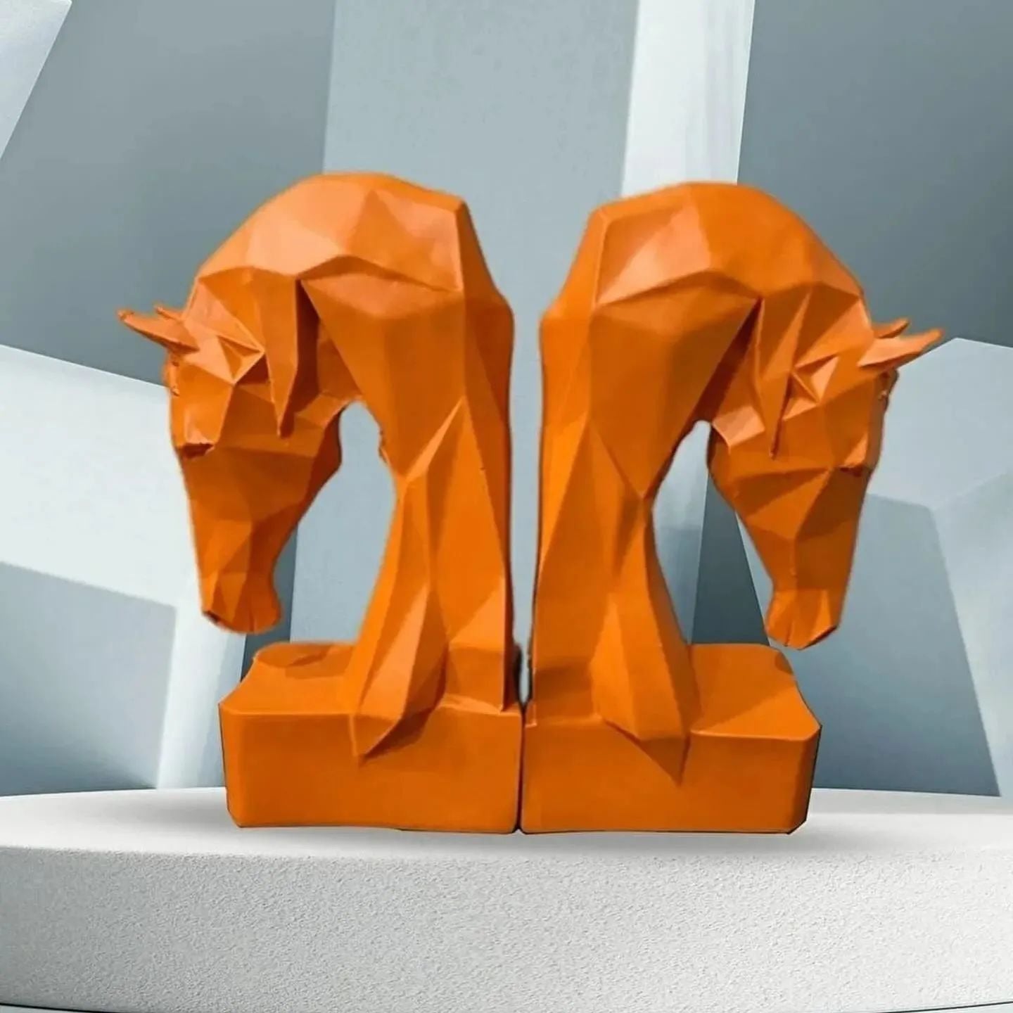 Dekorux - Geometrik At Kitap Tutucu