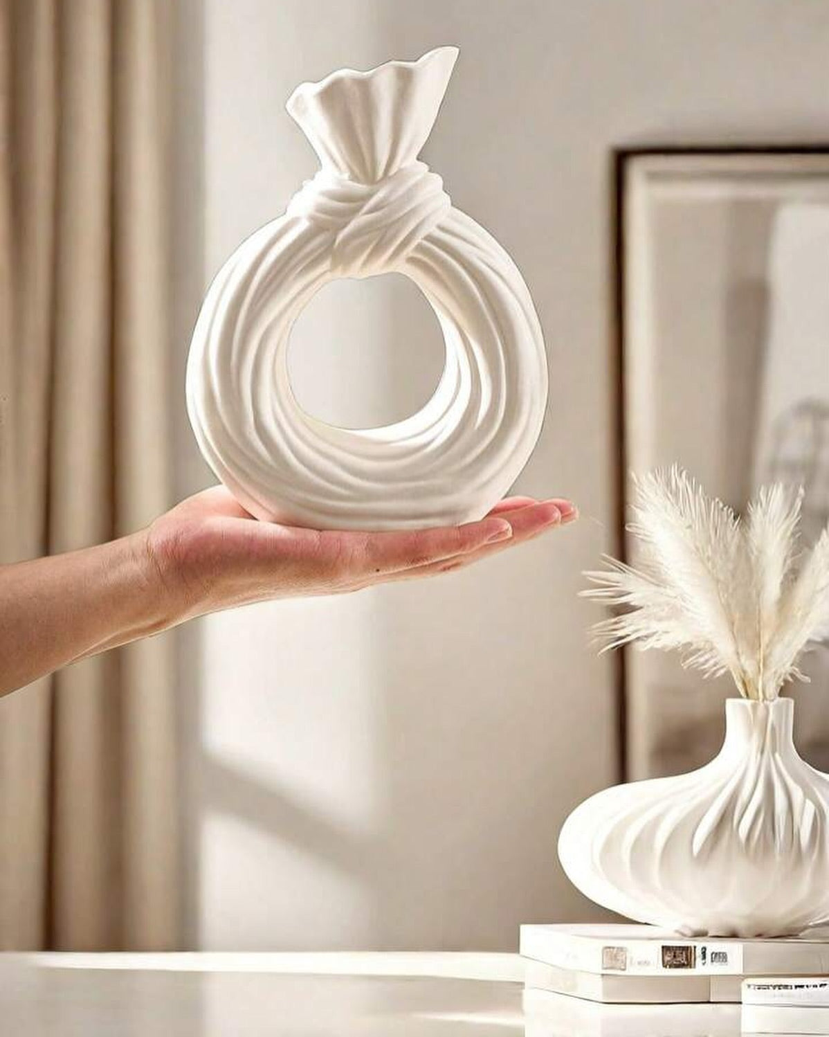 Dekorux - Soft Knot Seramik Vazo