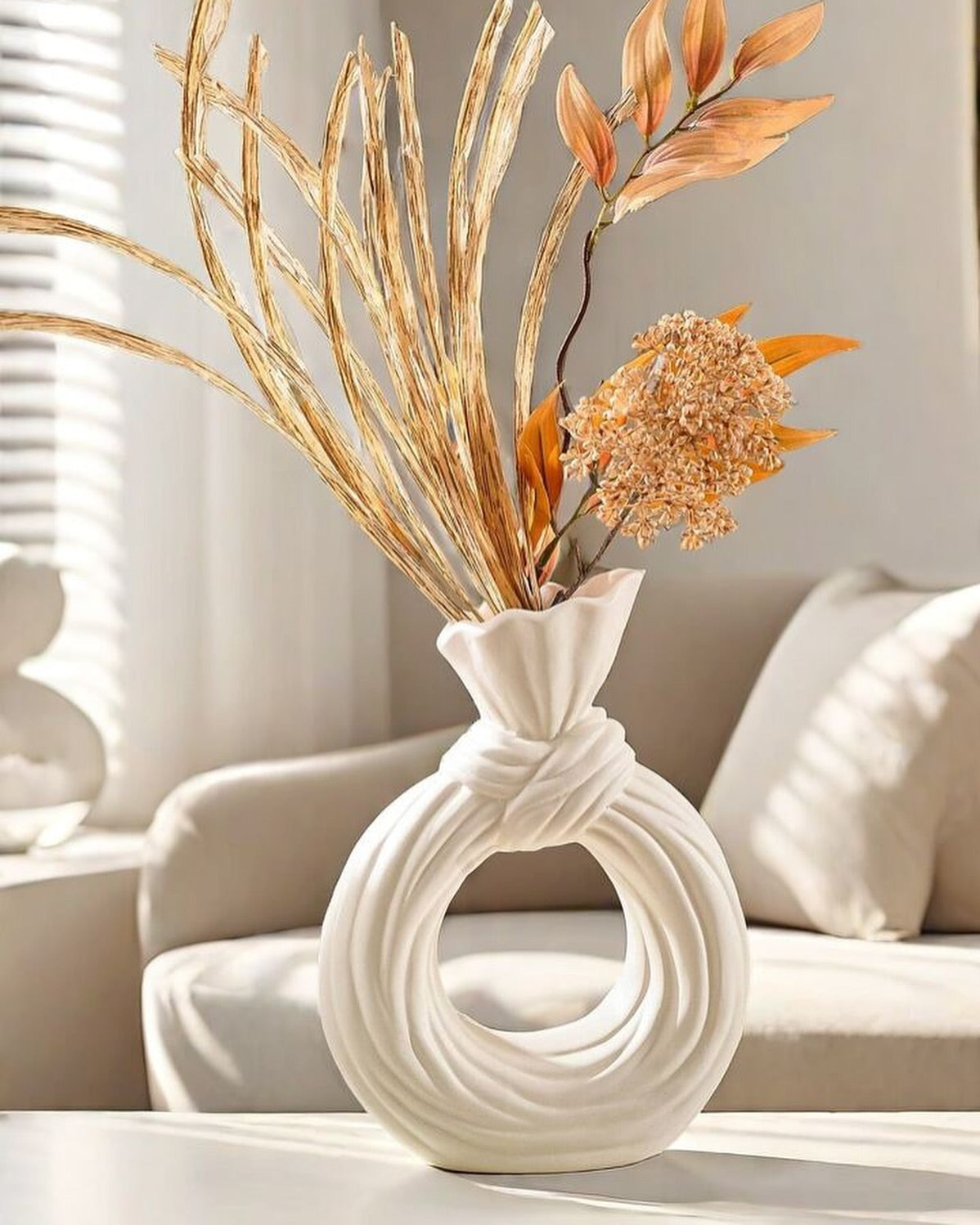 Dekorux - Soft Knot Seramik Vazo