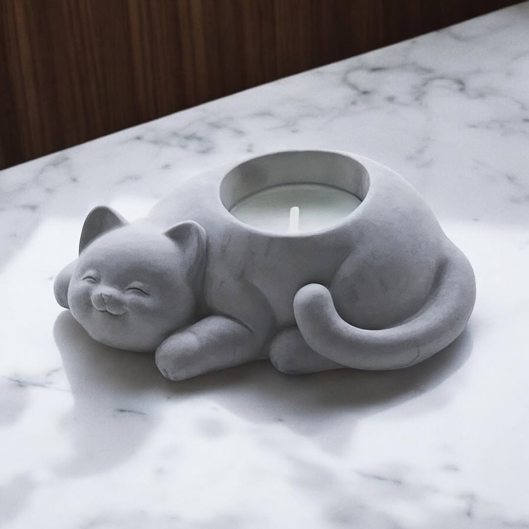 Dekorux – Cozy Cat Candle Holder