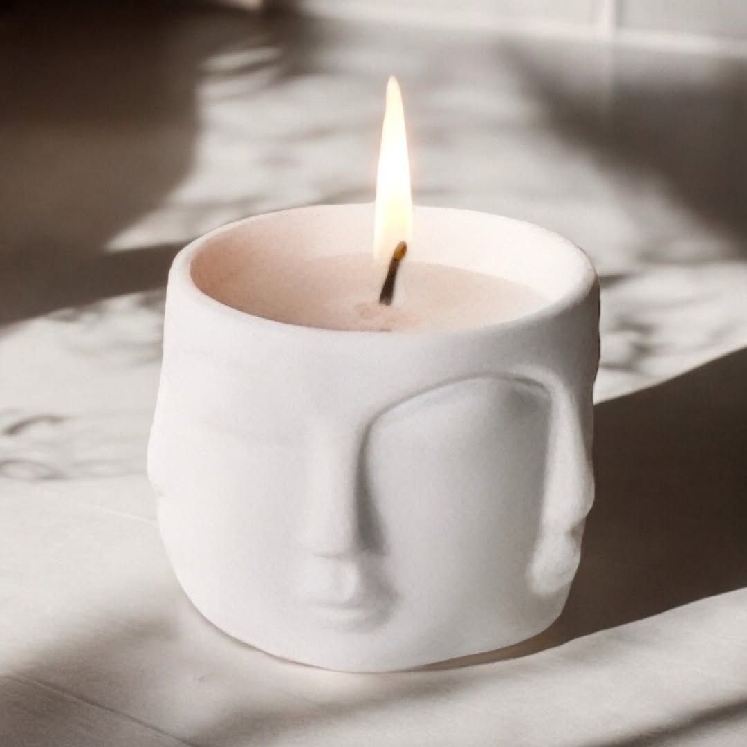 Dekorux - Minimalist Yüz Mumluk