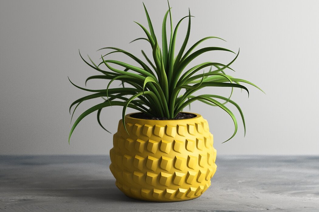 "Ananas Dokulu Saksı" 🍍✨